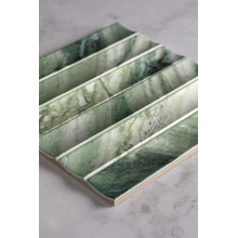 Teemo Matt Jade Flute Marble Look Porcelain Tile